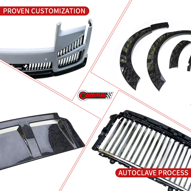 Rolls-Royce Cullinan old to new mansory dry carbon fiber bodykit
