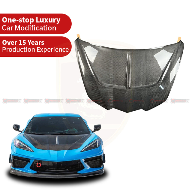 Chevrolet Corvette C8 CSS dry carbon fiber hood