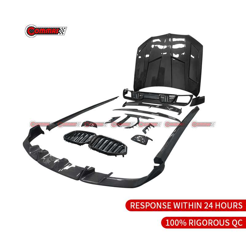 2020-2023 BMW X6M F96 larte dry carbon fiber body kit