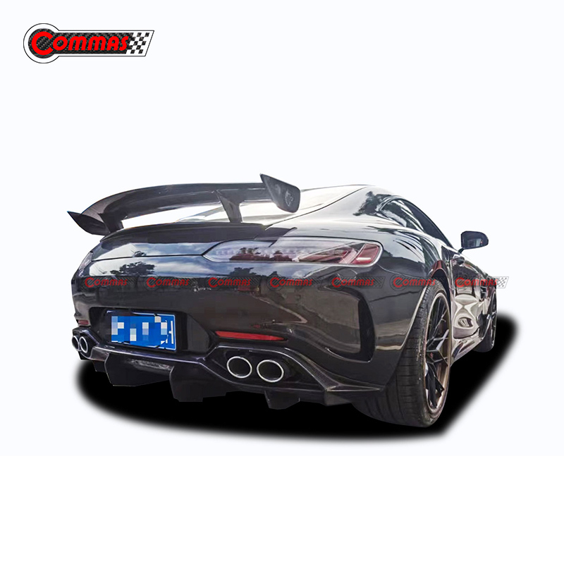 IMP Style Carbon Fiber Rear Bumper Lip Diffuser For Mercedes Benz AMG GT GTS GTR