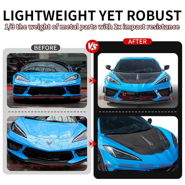 Chevrolet Corvette C8 CSS dry carbon fiber hood
