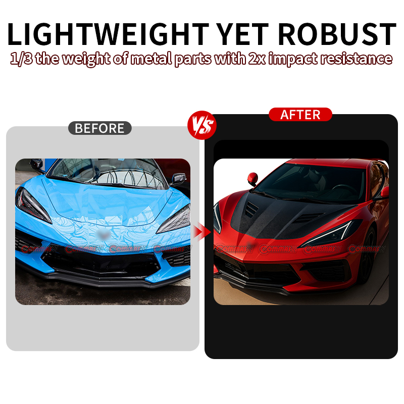 2020-2024 Chevrolet Corvette C8 Z06 JC carbon fiber hood