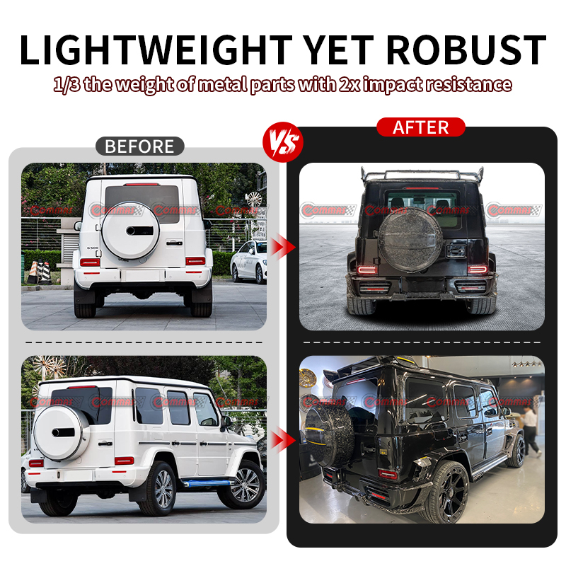 Mercedes-benz G-Class W463A W464 modified MSY.P920 limited edition full body kit carbon fiber rear wing