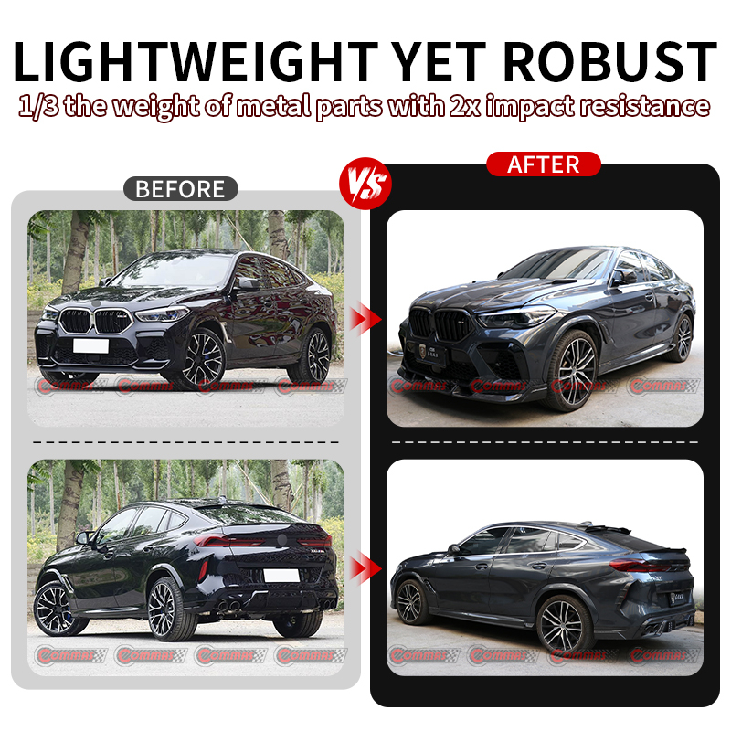 2020-2023 BMW X6M F96 larte dry carbon fiber body kit