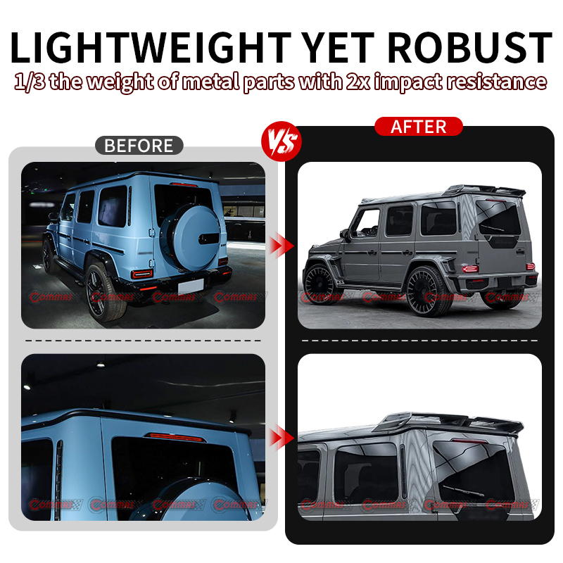 Mercedes-benz G-Class W465 modified with Brabus XL800 carbon fiber wing bodykit