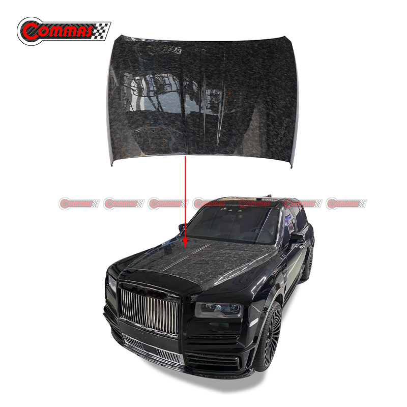 Mansory Style Carbon Fiber Engine Hood Cover For Rolls Royce Cullinan