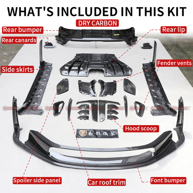 Porsche 992 GT3RS original bodykit dry carbon fiber body kit