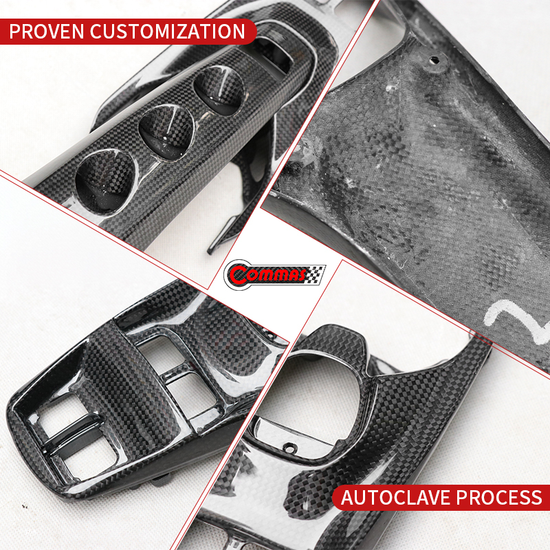 Ferrari 488 Original dry carbon fiber center control panel trim interior