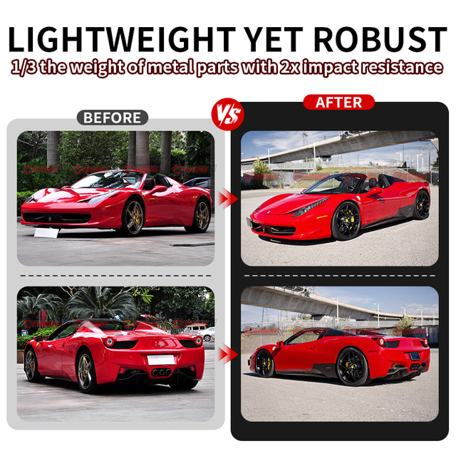 For Ferrari 458 OEM Carbon Fiber Side Skirts