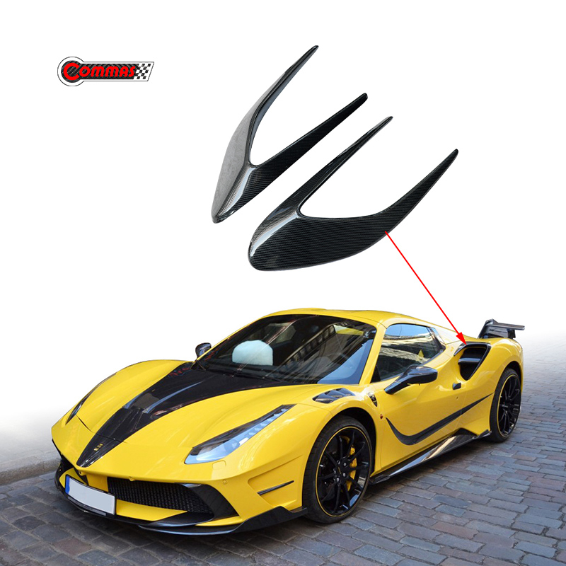 Ferrari 488GTB mansory dry carbon fiber side vents