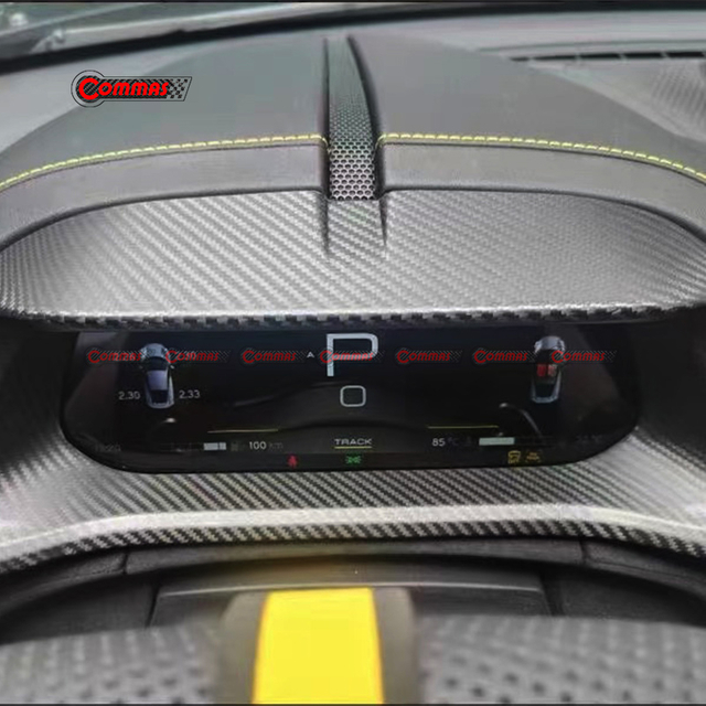 Lotus Emira Monotek dry carbon fiber Engine interior