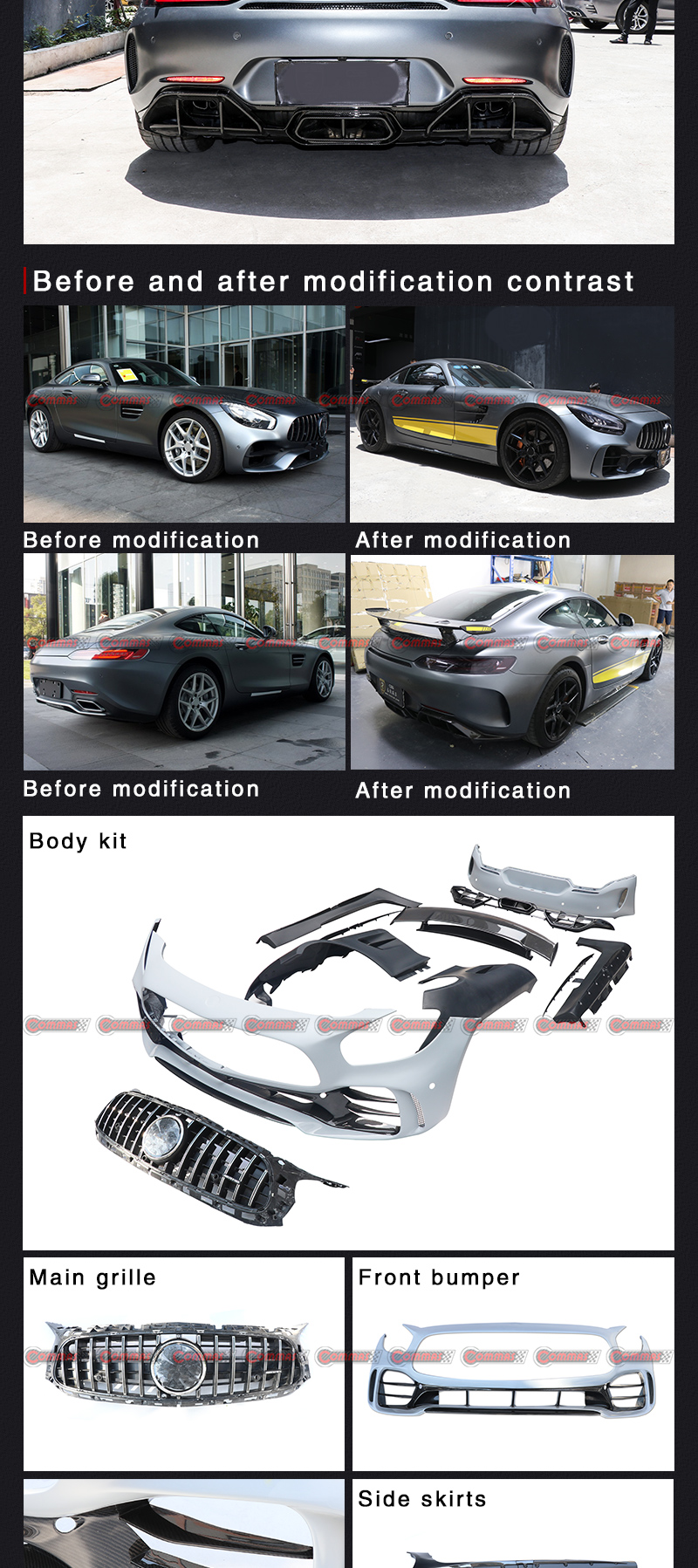 gtr style bodykit for amg gt