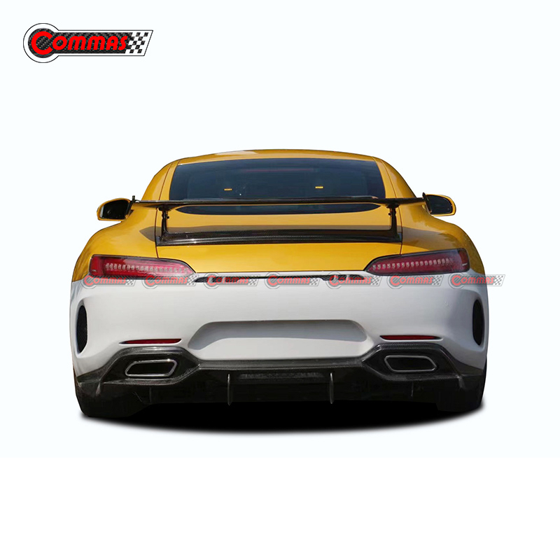 IMP Style Carbon Fiber Rear Bumper Lip Diffuser For Mercedes Benz AMG GT GTS GTR