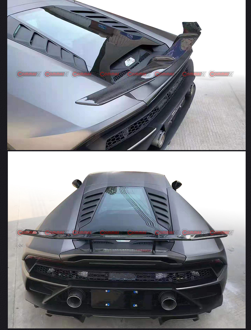 Lamborghini Huracan Lp610 Dry Carbon Fiber Rear Wing