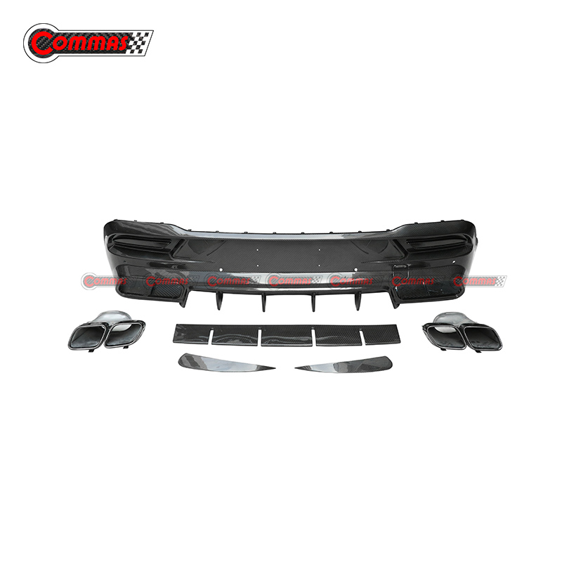 Topcar Style Carbon Fiber Rear Diffuser Lip For Mercedes Benz GLE Coupe C167