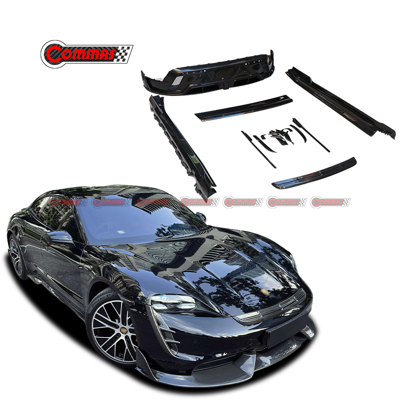 Porsche taycan turbo mansory dry carbon fiber body kit