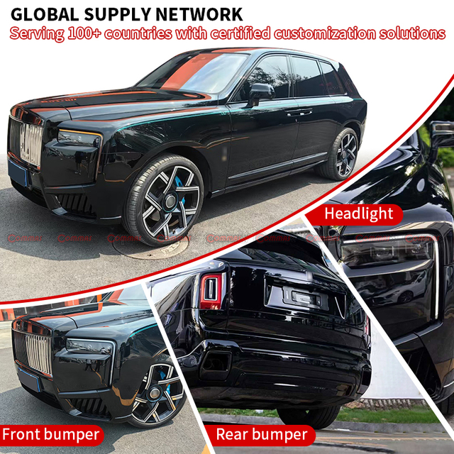 The old Rolls-Royce Cullinan has been modified with a new grille, front grille, front and rear bumpers, and headlights