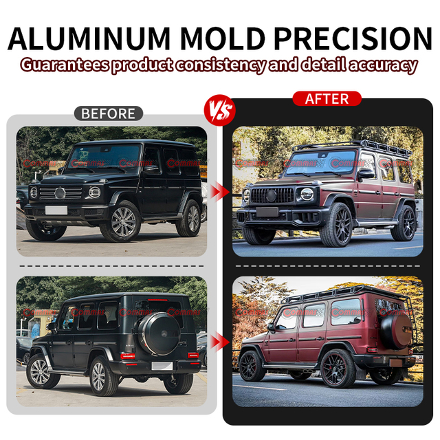 Mercedes-benz G W464 modified W465 G63 body kit, front and rear bumper grille, wheel arches, air vents, fender inner lining