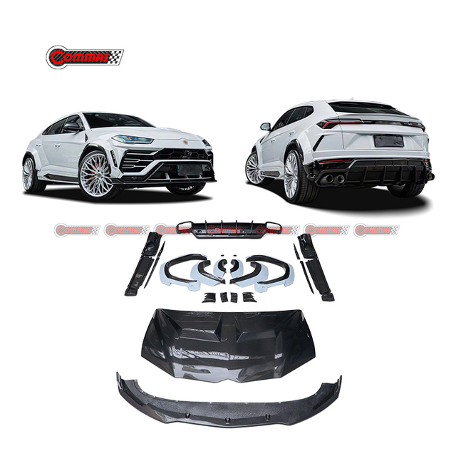 Lamborghini URUS upgraded to 1016 dry carbon fiber wide bodykit
