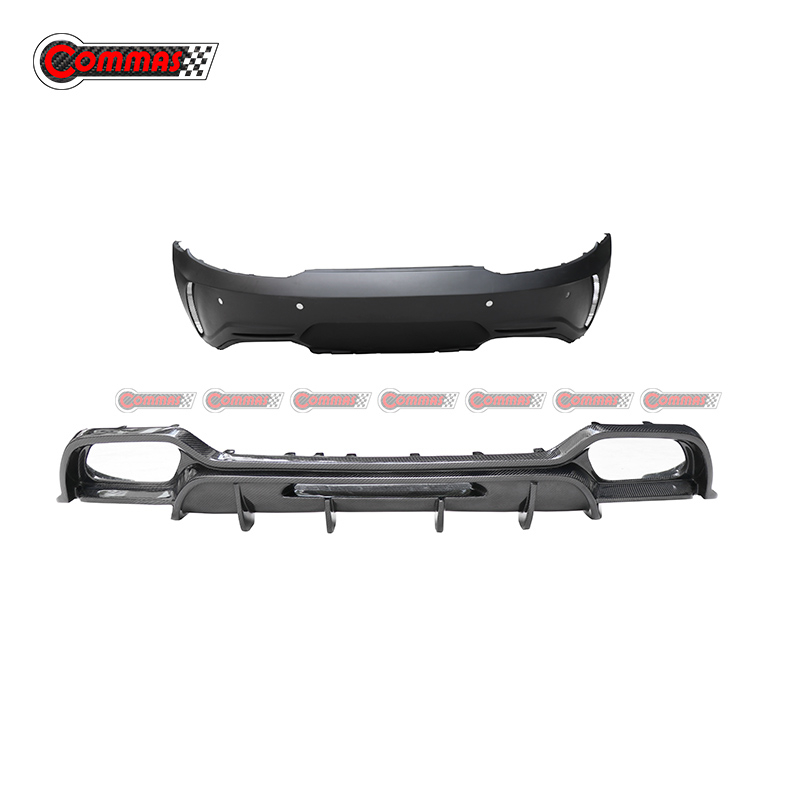 PD Style Carbon Fiber Rear Bumper Diffuser Lip For Mercedes Benz AMG GT