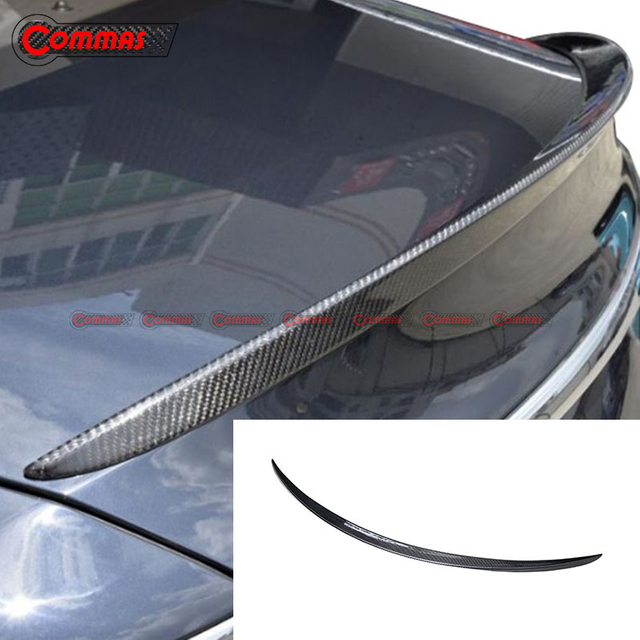 Amg Style Carbon Fiber Rear Ducktail Spoiler For Mercedes Benz S Class Coupe S63