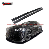 Mansory Style Dry Carbon Fiber Side Skirts For Mercedes Benz S Class W223