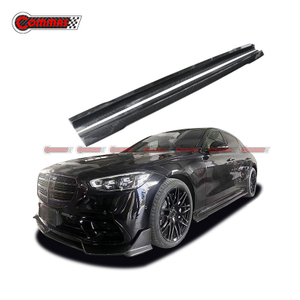 Mansory Style Dry Carbon Fiber Side Skirts For Mercedes Benz S Class W223