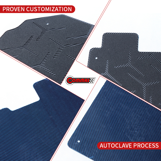 Lamborghini Aventador LP700 SVJ dry carbon fiber foot mat