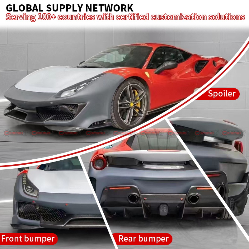 Ferrari 488 original upgrade to pista bodykit