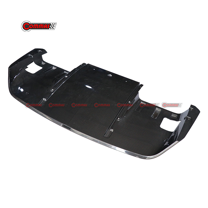 2019-2023 Aston Martin DBS Rear Bumper Carbon Fiber Lower Diffuser