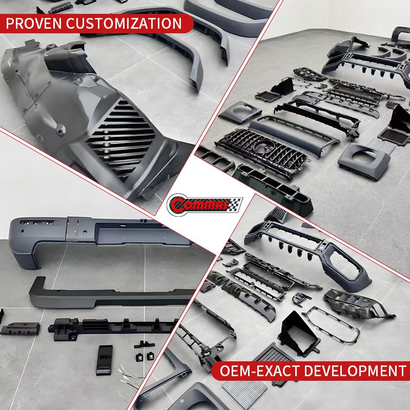 Mercedes-benz G W464 modified W465 G63 body kit, front and rear bumper grille, wheel arches, air vents, fender inner lining