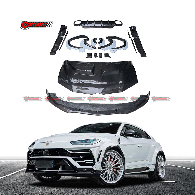 Lamborghini URUS upgraded to 1016 dry carbon fiber wide bodykit