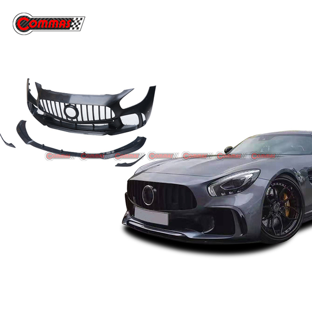 PD Style Fiberglass Front Bumper Splitter Lip For Mercedes Benz AMG GT