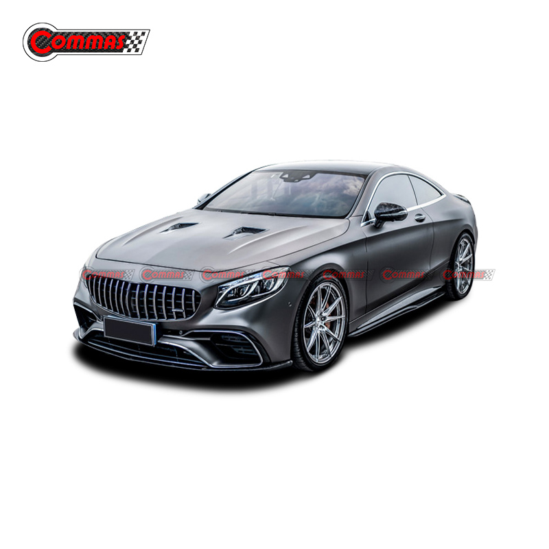 Commas Style Carbon Fiber Side Skirts For Mercedes Benz S Class Coupe C217