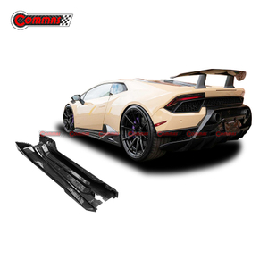 Lamborghini Huracan Performance Upgrade To Vorsteiner Style Carbon Fiber Side Skirts