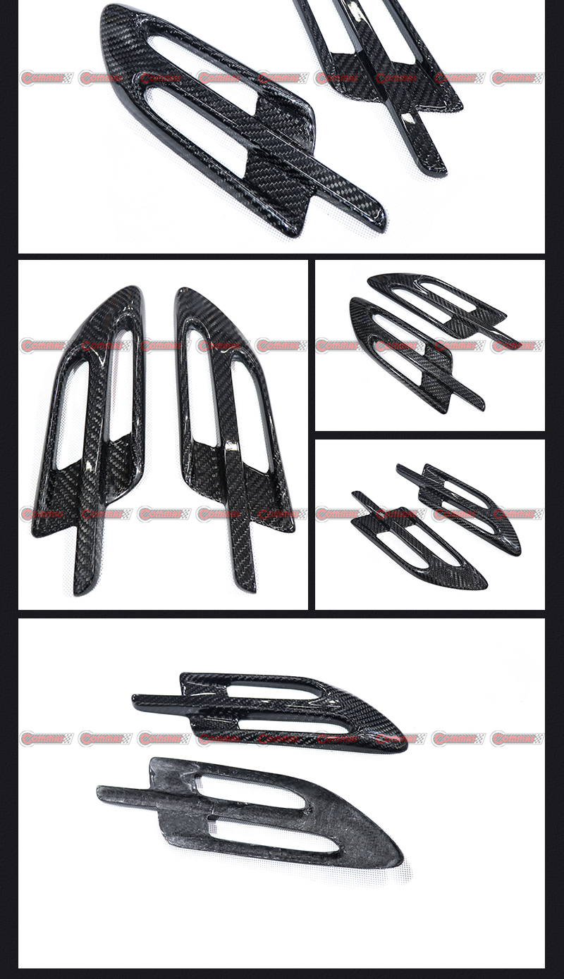 Carbon Fiber Side Air Vent Fender Trims