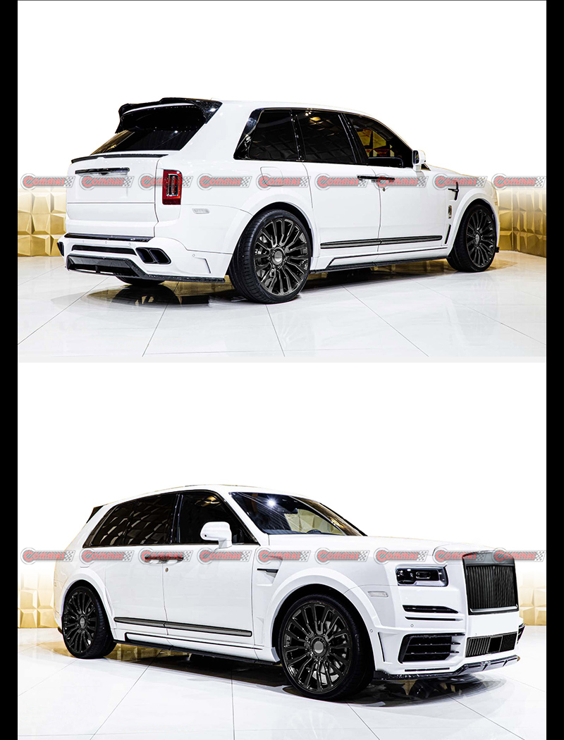 rolls royce cullinan mansory rear spoiler