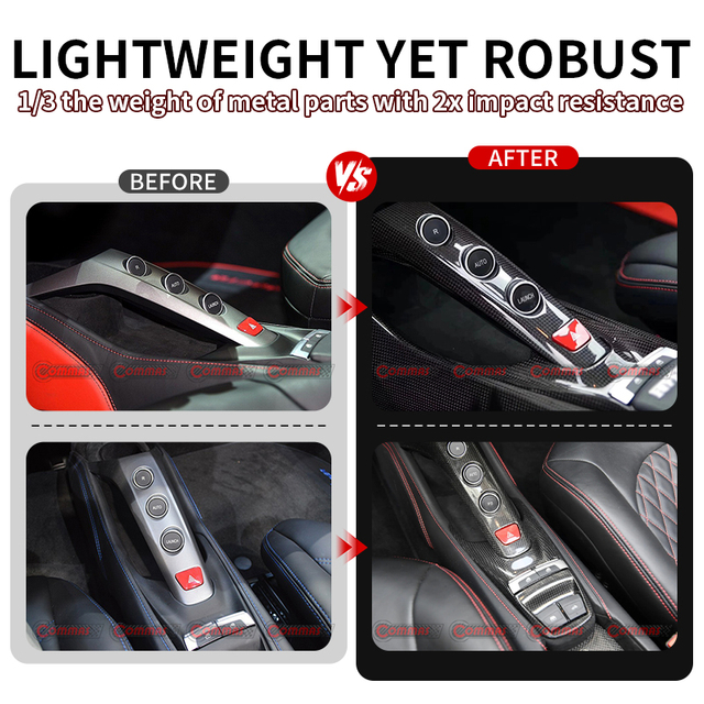 Ferrari 488 Original dry carbon fiber center control panel trim interior