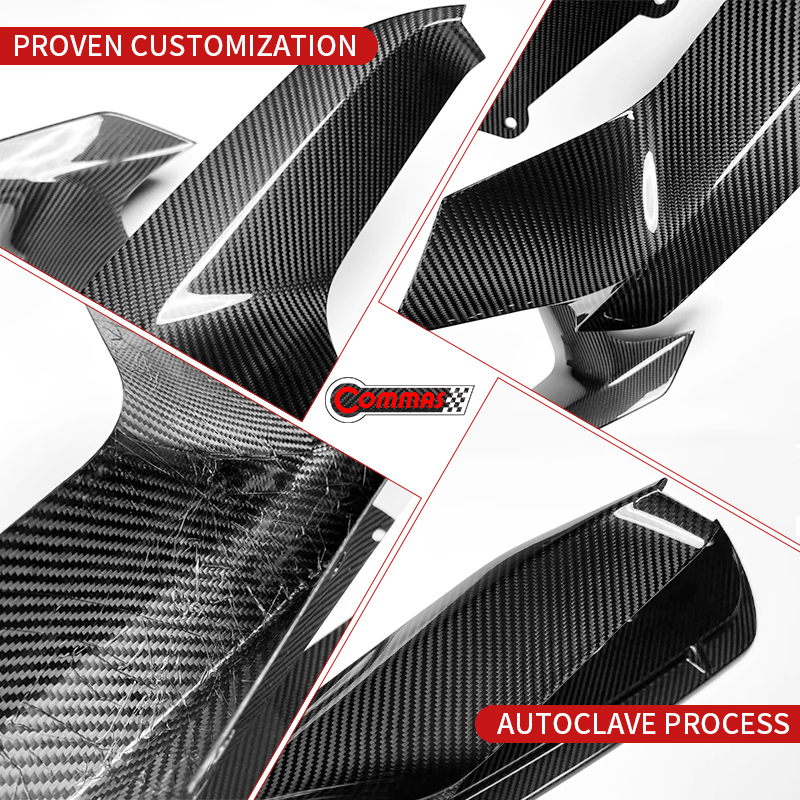 BMW M5 F90 MP dry carbon fiber front lip