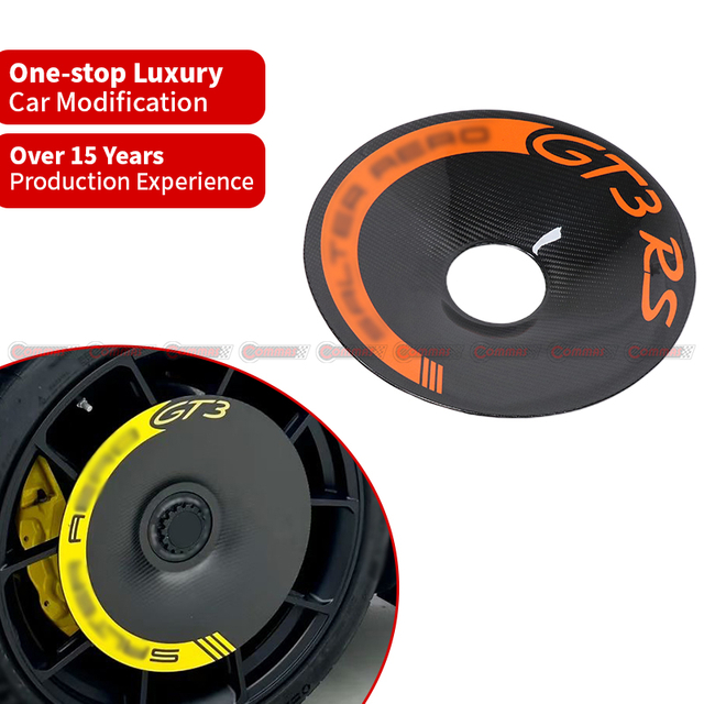 Porsche 991-992 GT3RS dry carbon fiber hubcap