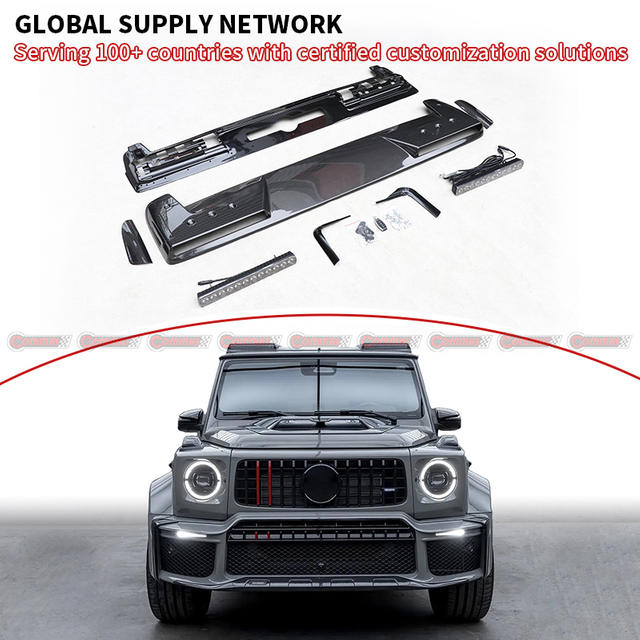 Mercedes-Benz G-Class W465 was modified with Brabus XL800 carbon fiber top wing bodykit