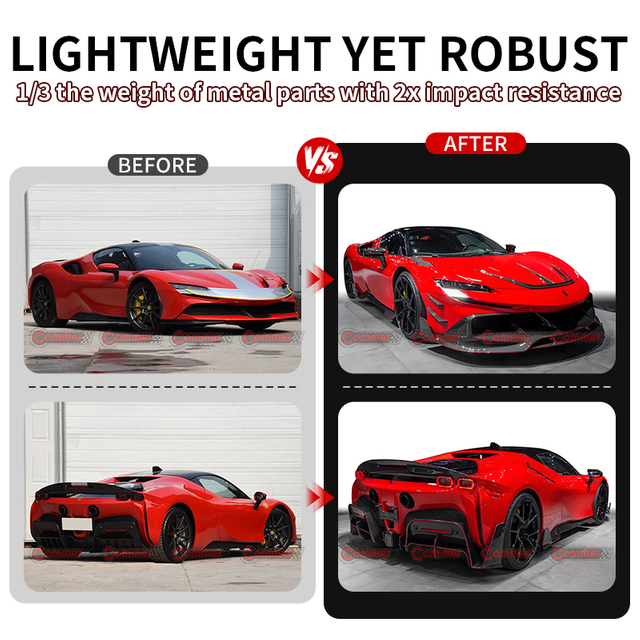 Ferrari SF90 mansory dry carbon fiber bodykit