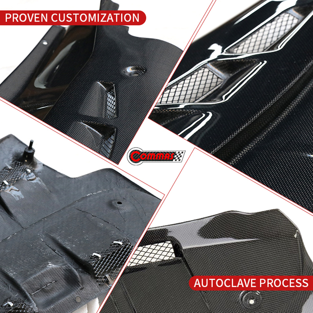 05-09 Ferrari F430 original dry carbon fiber engine interior