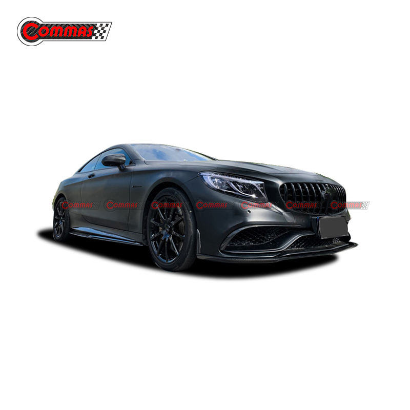 Commas Style Carbon Fiber Side Skirts For Mercedes Benz S Class Coupe C217