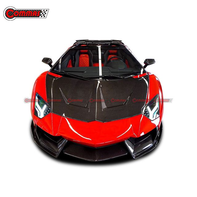 1016 Style Carbon Fiber Engine Hood Cover for Lamborghini Aventador Lp700