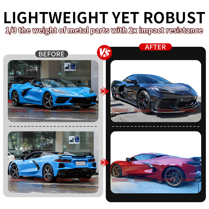 2020-2021 Chevrolet Corvette C8 original carbon fiber bodykit