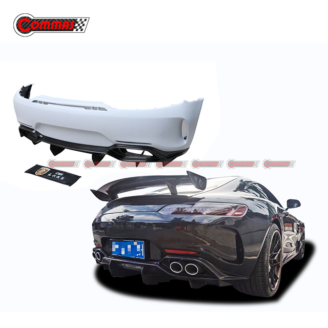 IMP Style Carbon Fiber Rear Bumper Lip Diffuser For Mercedes Benz AMG GT GTS GTR